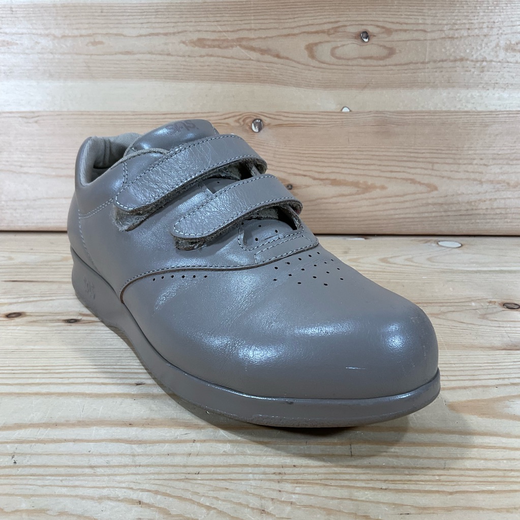 Sas Me Too Leather Walking Shoes Double Strap Hook/Loop Women’s 8 M Medium Beige
